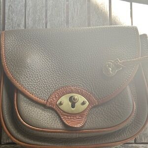 Dooney & Bourke Gray Leather Crossbody Bag